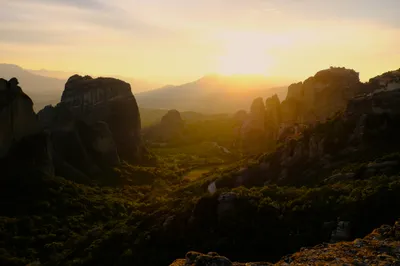 Sonnenuntergang in Meteora