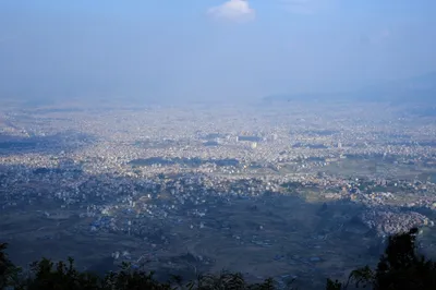 Kathmandu aus der Vogelperspektive