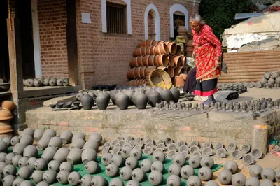 Töpferplatz in Bhaktapur