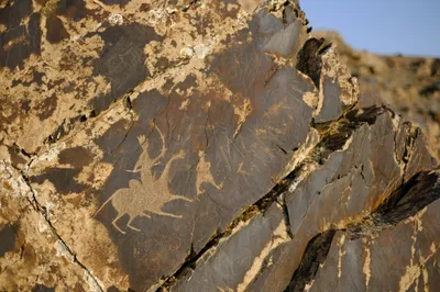 Petroglyphen zwischen Buchara und Samarkand