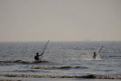 Fischer am Nargol-Strand