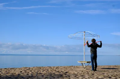 Morgengymnastik mit Aussicht