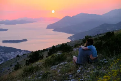 Sonnenuntergang über Dubrovnik